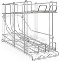 FIFO Wire Can Rack Shelf Mounted Canned Food Organizer for #10 and #5 Cans Pantry Can Dispenser