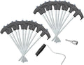 1Set Heavy Duty Tent Stakes Camping and Tarp Stake Kit for Outdoor Use Easy to Drive and Remove for Anchoring Tents Canopies and Gazebos