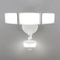 LUTEC 74W 8000 Lumen Motion Sensor Outdoor Lights 5000K Daylight IP65 Waterproof Flood Lights Outdoor with Night Light Dusk to Dawn Motion Detector LED Security Light for Outside Garage Yard-White