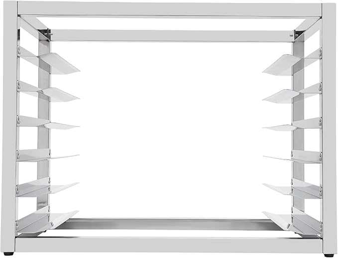 Pan Rack 6-Tier Tabletop Stainless Steel Baking Tray Racks with 4-Non-slip Feet and Allen Key Portable Floor Mount Bakery Rack Commercial Sheet Pan/Bun Pan Rack for Bakeries (21 x 13 x 18 inches)