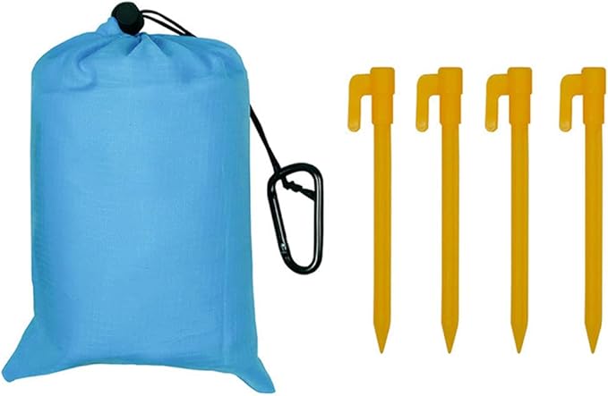 Portable Beach Blanket Sandproof Sandfree Camping Hiking Mat Lightweight Outdoor Travel Pad 78.7x82.7 Inches