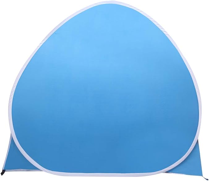 VINGLI 2 Person Beach Tent Pop Up/Camping Tent Sun Shelter Tent Big Automatic Sun Umbrella 2-3 Person Fishing Beach Shelter Blue