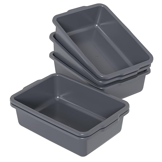 8 L Plastic Bus Tub Small Commercial Bus Box 5 Packs