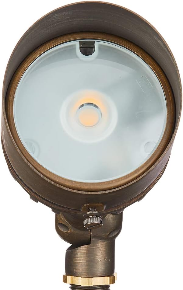 VOLT G4 Infiniti 12V Cast Brass (Bronze) LED Outdoor Spotlight 500 Lumens 2700K Warm White for Low Voltage Landscape Lighting