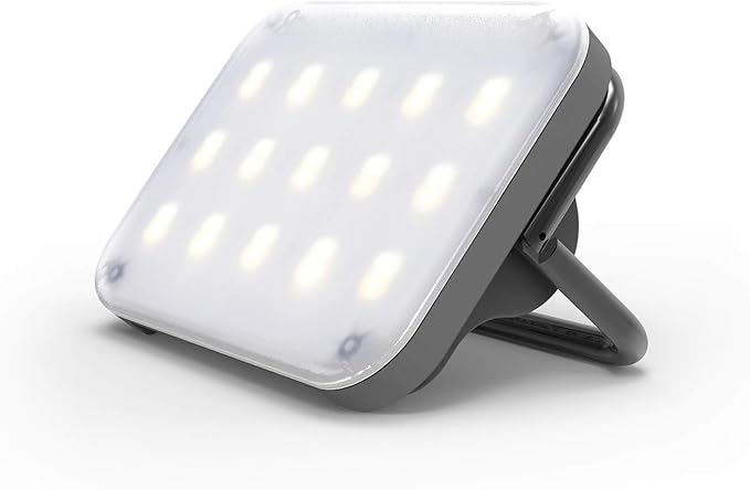 CLAYMORE Ultra Mini (Dark Gray) - Outdoor Rechargeable LED Light for Camping Tent Backpacking Emergency and Industrial Use. Waterproof Portable Lantern with USB-C Up to 24 Hours Battery Life.