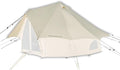 WHITEDUCK Regatta Bell Tent Rain Fly – Waterproof Flysheet Cover for Regatta Canvas Bell Tent w StoveJack UV &amp Weather Protection 4 Season Camping &amp Glamping Accessory (16.5' (5M) Cream Whi