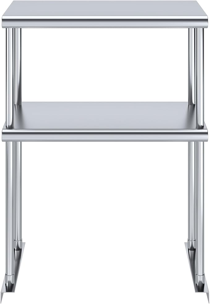 AmGood Double OverShelf Stainless Steel NSF - Many (24 Long x 12 Deep)