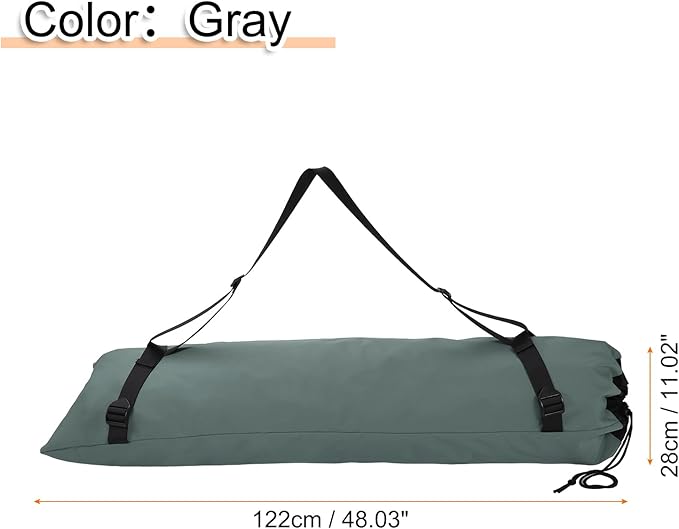 HARFINGTON Camping Chair Replacement Bag 48 Folding Chair Carry Bag Oxford Cloth Storage Tent Bag with Shoulder Strap for Travel Outdoor Camping Sports Gray