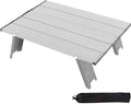 Mini Folding Camping TablePortable Folding TableAluminium Portable Folding Dining TableTent Camping TableEasy to Carryfor Camping Hiking Picnic Travel BBQBlack