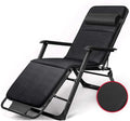 FWZJ Folding Garden Sun Lounger Recliner Bed Chair Lunch Break– Patio Back Garden Camping Picnic Beach Relaxing Outdoor Comfortable Seat FoldableGray (Black)