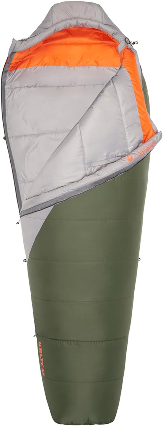 Kelty Cosmic Synthetic Fill 40 Degree Backpacking Sleeping Bag with Compression Straps Compact and Lightweight 2022
