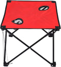Folding Table Folding Table Waterproof Canvas Beach Table for Outside with 2 Cup Holders &amp Bags for Camping Portable Camping Table Folding Picnic Tables Portable Folding Camping Table