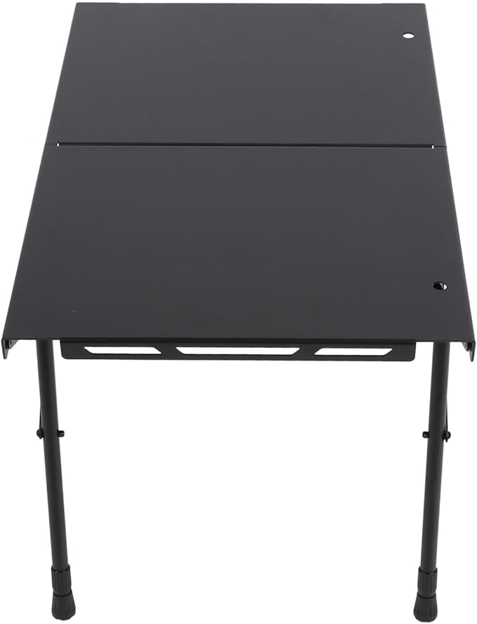 Camping Table Folding Portable Camp Side Table with Adjustable Height Aluminum Alloy Lightweight Camping Table for Outdoor Picnic BBQ Cooking