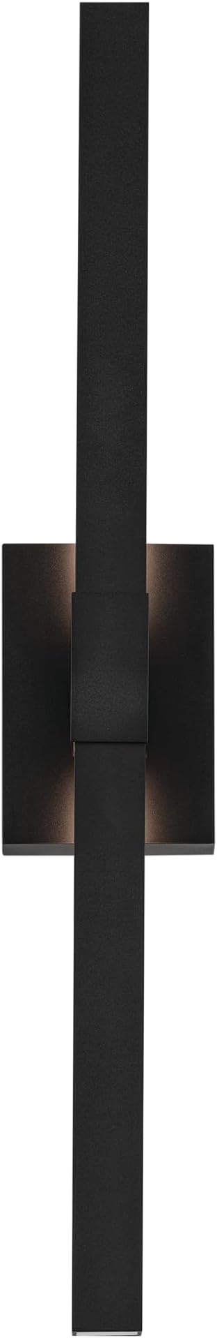 Kichler Nocar LED Textured Black Modern Garage or Patio Outdoor Wall Light for Outdoor Walls Exterior Doors Garage Porch or Patio Walls 30