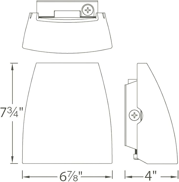 WAC Lighting Endurance Fin 27W LED Outdoor Wall Light 3000K in White