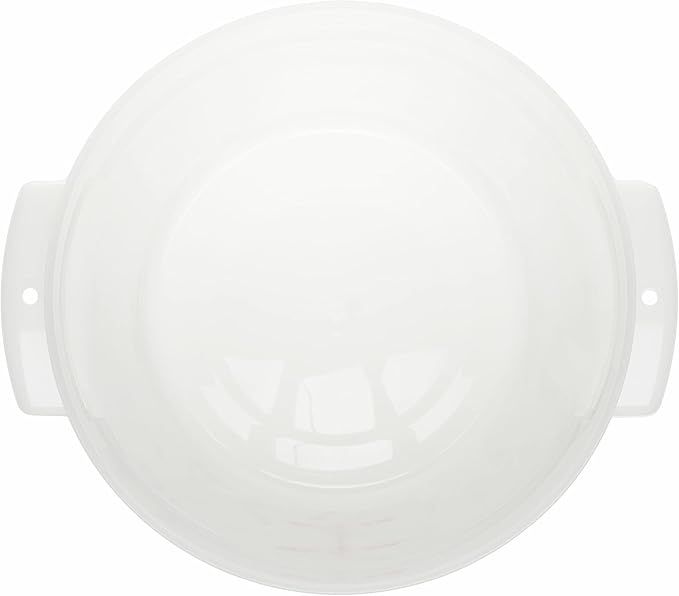 Carlisle FoodService Products Storplus Round Food Storage Container with Stackable Design for Catering Buffets Restaurants Polyethylene (Pe) 6 Quart White (Pack of 12)