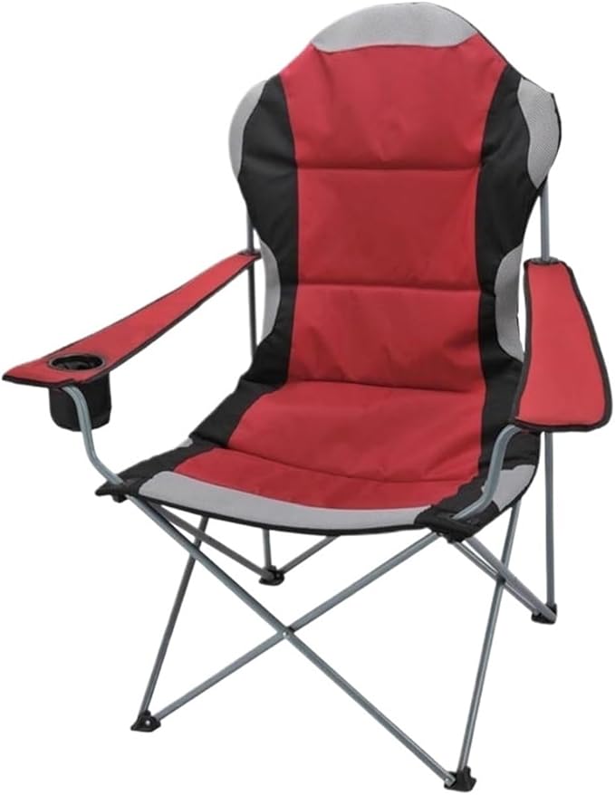 PETRELS Outdoor Folding Chair Sun Lounger Folding Chair Lightweight Folding Ultralight Camping Stool Beach Chair(Red)