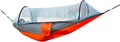 Double Camping Hammock with Mosquito Net and Carry Bag Mesh Material Green (Orange and Grey Combination)