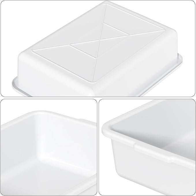 Readsky 8 Liter Commercial Plastic Bus Box 5 Packs Plastic Restaurant Bus Tubs