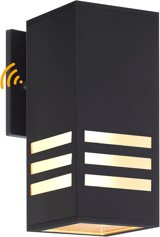 Dusk to Dawn Outdoor Wall Lantern Exterior Lighting - ETL Listed Aluminum Anti-Rust Waterproof Wall Mount Rectangular Design – Up/Down Photocell Outdoor Lighting for Porch Garage or Patio