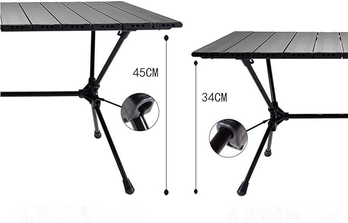 Aluminum Alloy Folding Camping Table Adjustable Height Portable Picnic for Outdoor Parties Mini Barbecue Lightweight and