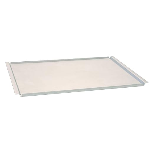 Cadco OHFSP Half-Size Flat Bun Sheet Pan 3/16-Inch Sides Aluminum (Designed to Fit Cadco Half-Size Convection Ovens)