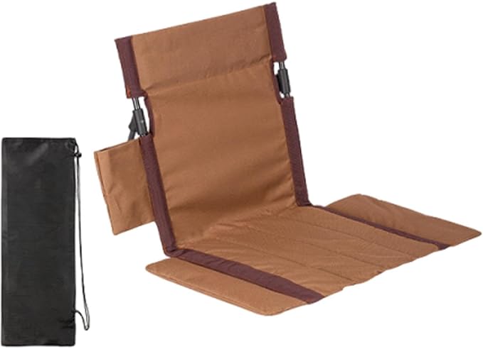 Outdoor Camping Backrest Padded Cushion Pad with Carry Bag Floor Backrest Chair for Trekking