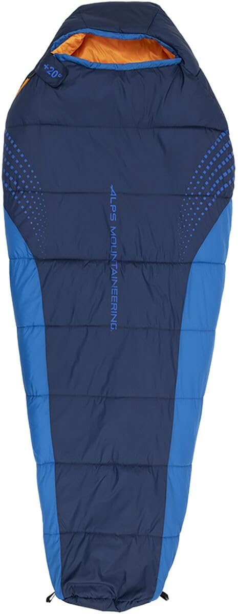 ALPS Mountaineering Blaze +20° Mummy Sleeping Bag Regular - Navy/Blue/Orange