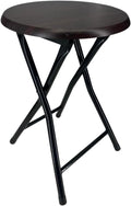 MOON FLOWER Portable Folding Chair with Wooden Seat | Ideal for Picnics Camping Trips or Outdoor Events Brown - No Back