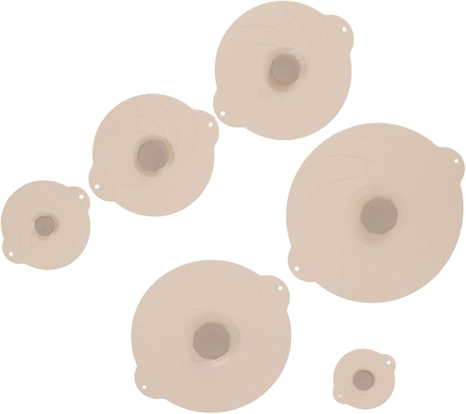 Leak Proof Sealing Heat Resistant Food Grade Silicone Suction Lid for Storage Beige