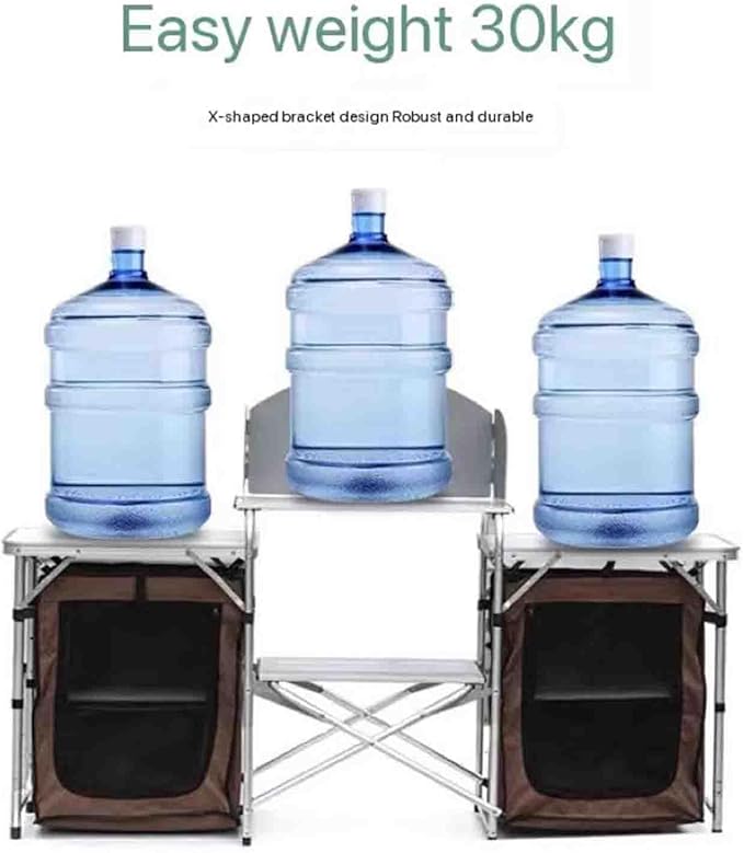 Outdoor Mobile Kitchen Outdoor Mobile Kitchen Stove Portable Cooking Equipment Camping Supplies Picnic Vehicle Folding Barbecue Table Locker
