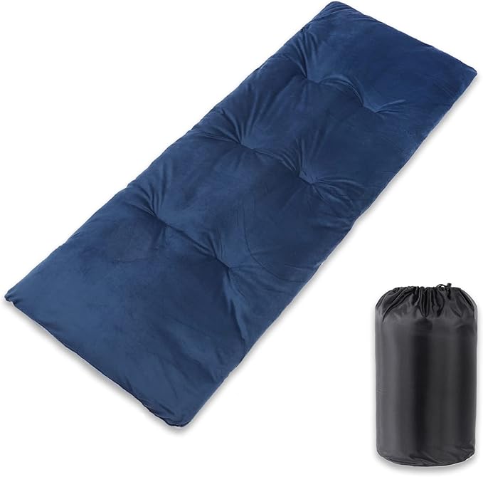 Gehannah Thick Camping Sleeping Pad Soft Comfortable Microfiber Camping Cot Pads for Adults Lightweight Foldable Sleeping mats for Traveling Hiking Backpacking Traveling