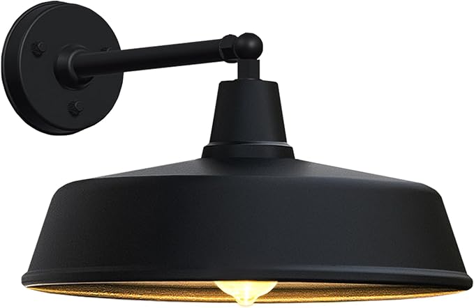 JOESA Large 18 Outdoor barn gooseneck Light Vintage Farmhouse Style Wall Mounted barn Light Perfect as an Exterior Light Fixture for Homes porches and garages