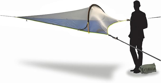 Tentsile UNA V3 Solo Tree Tent Hammock 1-Person Capacity Anti-Roll System Ratchet and Straps Included Portable Tree House Shelter Designed in The UK