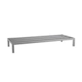 60'' x 24'' x 8'' Aluminum Welded NSF Certified Dunnage Rack - 1850 lb. Capacity for Restaurant Storage Warehouse Garage