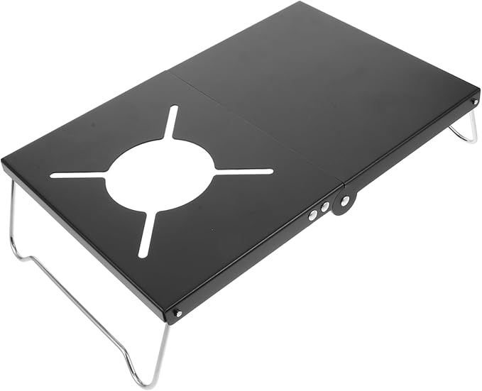 YARNOW Collapsible Outdoor Grill Table Portable Camping Stove Holder Picnic Table for and Campfire Cooking