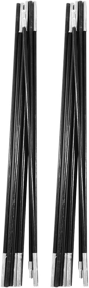 4.9M Tent Poles Replacement for Tarp Multi Sections Foldable Adjustable Fiberglass Tarp Poles for Camping BackpackingLightweight Replacement Tent Poles