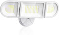 Olafus 130W Flood Lights Outdoor 13000LM Super Bright LED Flood Light IP65 Waterprooof Outdoor Flood Light Fixture 3 Adjustable Heads 6500K Exterior Security Lights for Yard Garage White