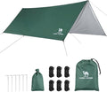 CAMEL CROWN Camping Tarp3000mm Waterproof &amp UPF 50+ Sun Protection Rain Fly Tarp - Lightweight Portable Camping Shelter with Stakes Guy Lines &amp Carry Bag for Hiking Backpacking Beach Picnic