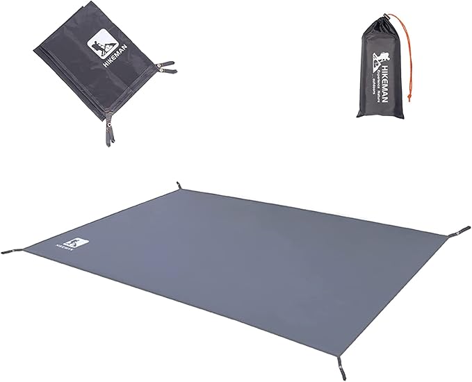Hikeman Tent Footprint - Waterproof Camping Tarp Heavy Duty Tent Floor Saver Ultralight Ground Sheet Mat for Hiking Backpacking Hammock Beach - Storage Bag Included(XL-83”x83”)