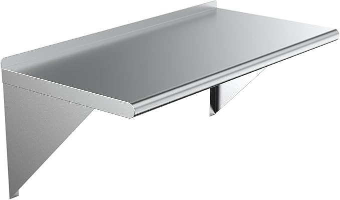 AmGood 24 X 36 Stainless Steel Wall Shelf | Metal Shelving | Garage Laundry Storage Utility Room | Restaurant Commercial Kitchen | NSF