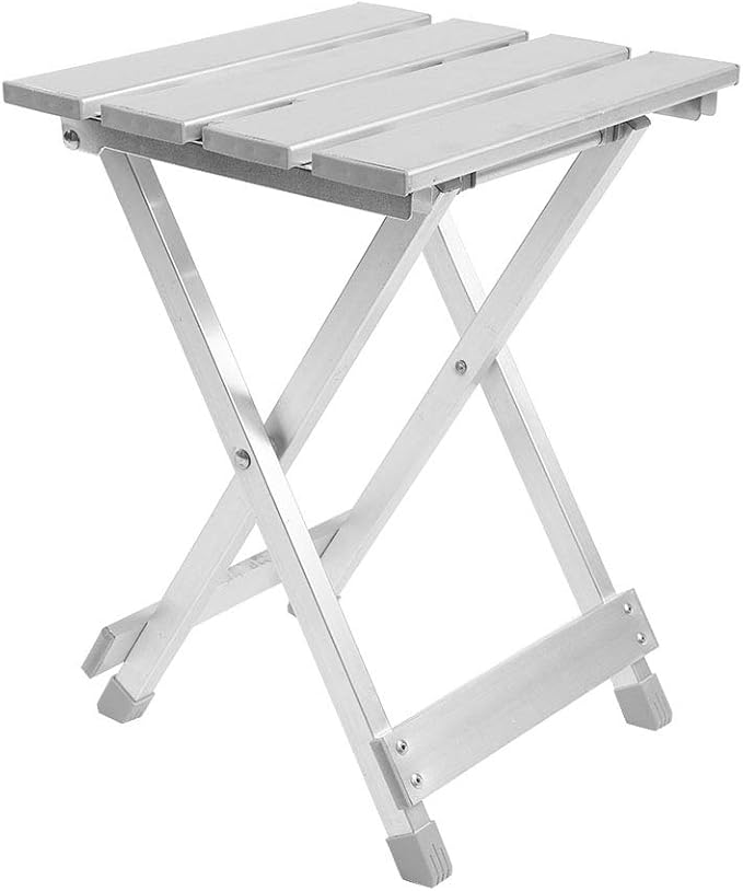 Folding Chair Portable Stainless Steel Fishing Camping Folded Seat No Accidents for Fishing and Camping Foldable Chair