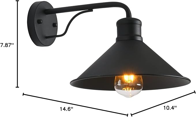1 Pack Outdoor Wall Lights Wall Mount for House Front Porch Wall Light Fixtures Wall Mount Farmhouse Wall Sconce Classic Barn Lights Outdoor &amp Indoor-E26 Socket