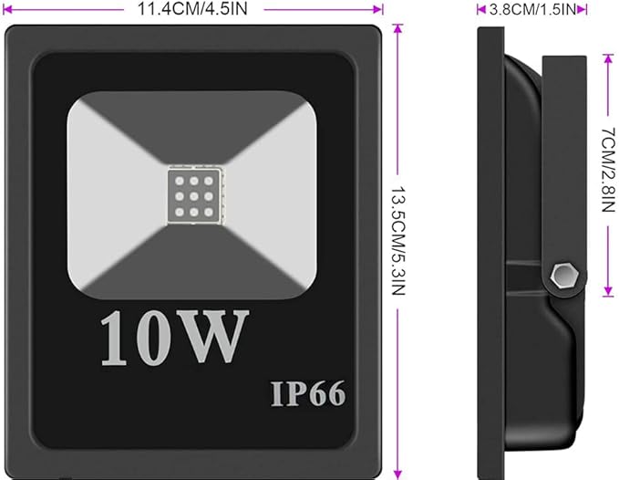 LED Flood Lights10W RGB Smart floodlightWS2811 led Pixel Flood Light led addressable Pixel floodlight DC12-24VInput IP65X-Connect for Party/Outdoor Decorations/Garden/Stage Lighting