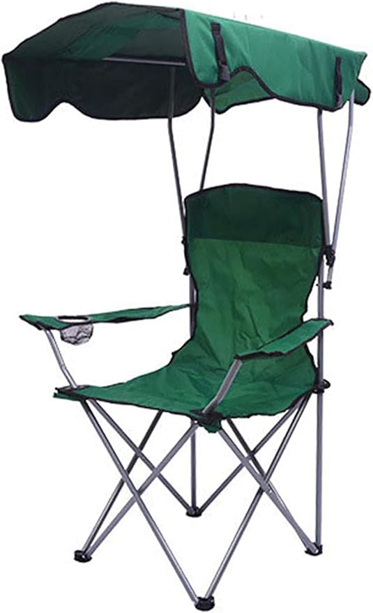 Folding Camping Fishing Chairs with AwningOutdoor Beach Chair Carry BagPicnic for Campingfor Festivals GMax. Load 330 Lbs