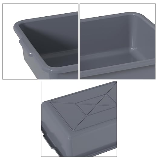 8 L Plastic Bus Tub Small Commercial Bus Box 5 Packs