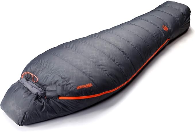 ZOOOBELIVES 10 Degree Down Sleeping Bag for Adults 4-Season Cold-Weather Mummy Bag Roomy Fit 550+ Fill Power Warmth Lightweight &amp Compressible for Car Camping Backpacking &amp Hunting - Alpl