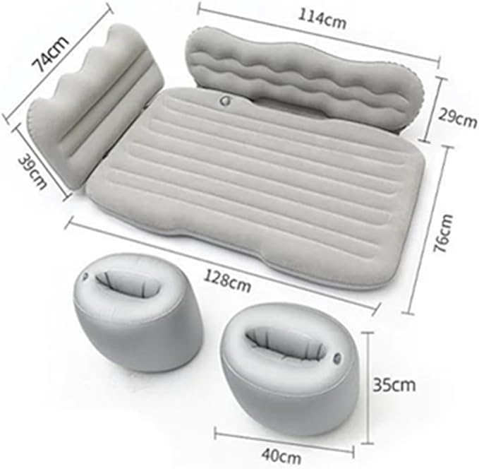 Car Inflatable Mattress SUV Camping Inflatable Bed Car Rear Air Cushion Bed Anti-Leakage Car Bed Foldable Car Mattress (Five)