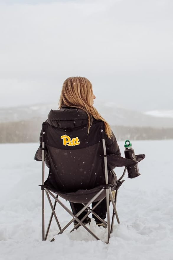 Picnic TIME NCAA PTZ Camp Chair Picnic Chair Beach Chair with Carrying Bag (Black)