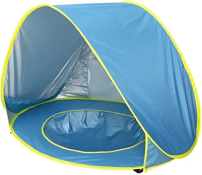 PandaEar Baby Beach Tent with Pool Pop Up Sun Shelter for Infant Toddlers Portable UV Protection Shade with Carry Bag for Outdoor Travel Camping
